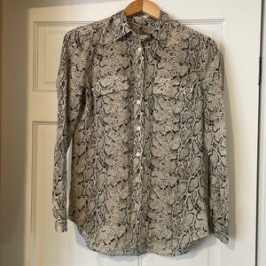 Equipment snake printed blouse